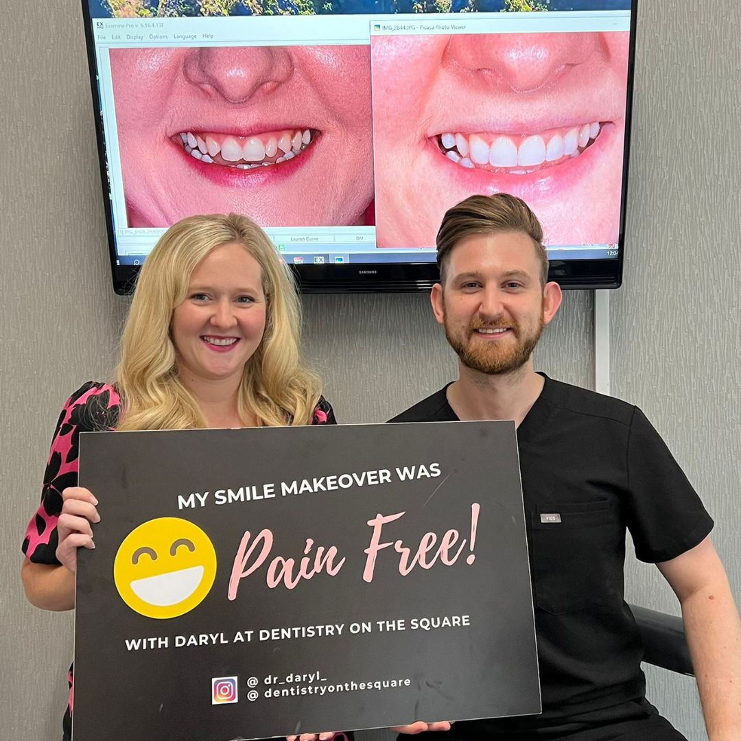 Dentistry On The Square, Pain Free Dentist Glasgow - OrthoFX Solutions Before and after treatment at Dentistry On The Square in Glasgow