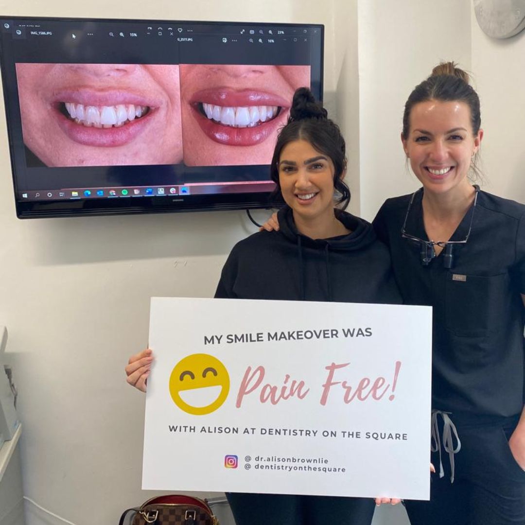 Dentistry On The Square, Pain Free Dentist Glasgow - OrthoFX Solutions Before and after treatment at Dentistry On The Square in Glasgow