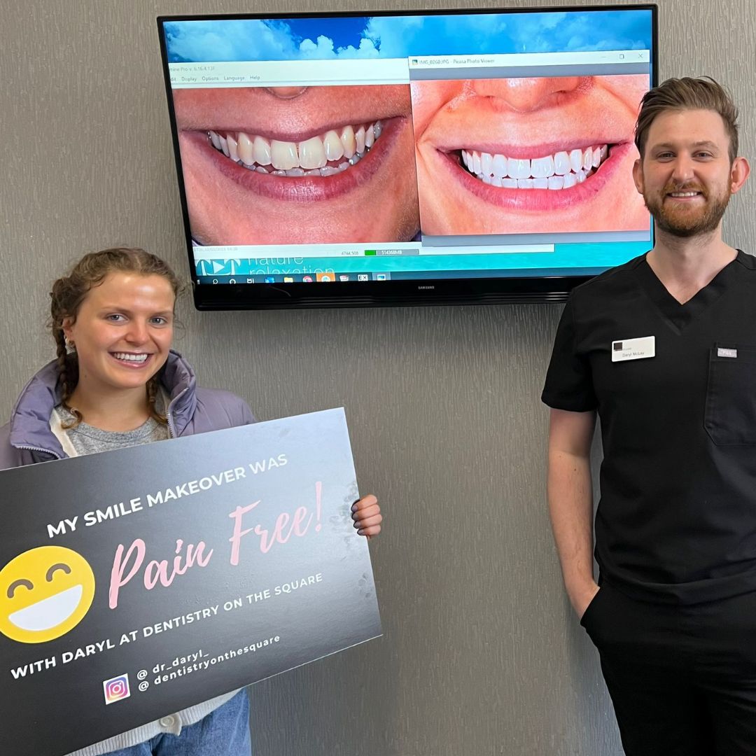 Dentistry On The Square, Pain Free Dentist Glasgow - OrthoFX Solutions Before and after treatment at Dentistry On The Square in Glasgow