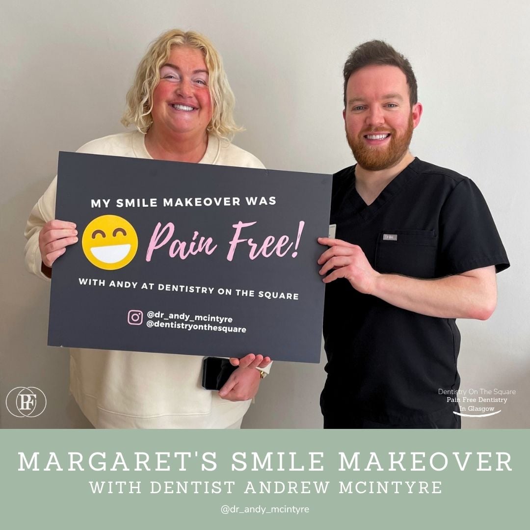 Dentistry On The Square, Pain Free Dentist Glasgow - Margaret's Smile Story Ross's Smile Story with Andy